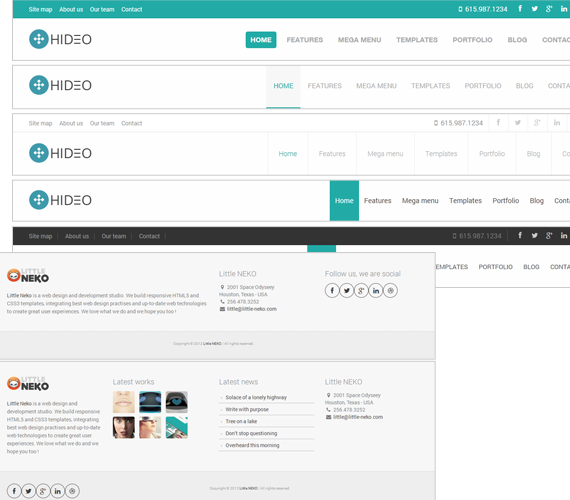HIDEO premium website template